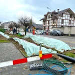 Wärmeverbund Oberdorf Kirchberg BE, März 2024, Wir sind wieder am Bauen... es geht voran!